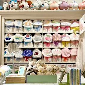 expanded { BABY } area
????????????????????????????????????????
at { BAREFOOT } stitches & gifts 
⛵️ new brands we found at { MARKET }
???? same “go-to” gifts as always 
????”woodland” clothes & gifts
???? complimentary gift wrap
come see us! 
#babygifts #newbornessentials #snuggles #cuddles #cuddle&kind #embroideredgifts #personalizedbaby #hoodedtowel #stuffies #milkbarn #keepsakegifts #handmadewithlove #barefootstitches&gifts #warmies #piggybanks #bigbellybanks #bellatunno #softbooks #peekaboo