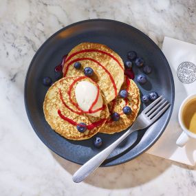 Blueberry & Mascarpone Pancakes