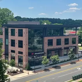 TowneBank Downtown Cary full building view.