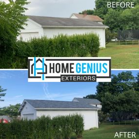 Newly installed residential roof with asphalt shingles, enhancing curb appeal.