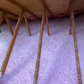 Attic insulation installation by Home Genius Exteriors – Boosting energy efficiency and reducing utility bills.