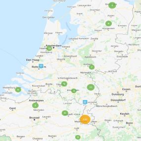 Locaties van onze Cisco Meraki installaties in Nederland en België