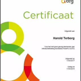 Certificering DTG - Harold