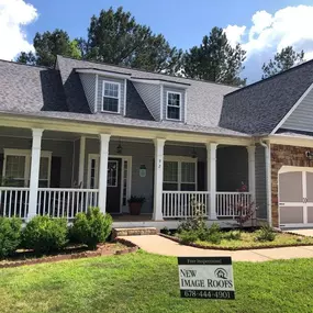 New roof install using the beautiful Owen's Corning shingles in the Midnight Plum shade.