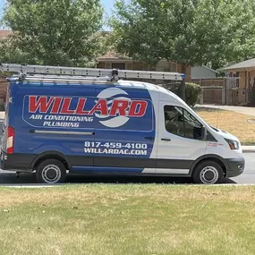 Willard Air Conditioning & Plumbing work van