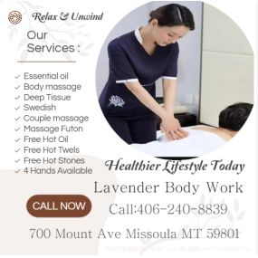 Massage techniques are commonly applied with hands, fingers, 
elbows, knees, forearms, feet, or a device. 
The purpose of massage is generally for the treatment of 
body stress or pain.