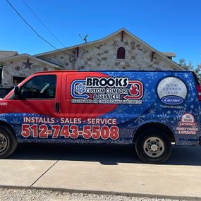 Brooks Custom Comfort & Services Jonestown, TX HVAC Van