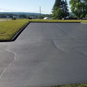 Client purchased property and wanted to have parking lot repaved.  CDS Asphalt Services decided on a more cost-effective solution that involved crack filling and one coat of eco-friendly asphalt sealer for a 25,000 sq. ft. parking lot.