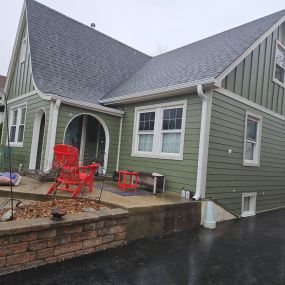 Siding and roofing replacement we recently completed.