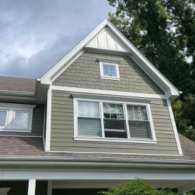 James Hardie siding replacement project featuring multiple styles of siding.