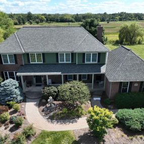 Siding installation and roof replacement project we completed in Barrington, Illinois.