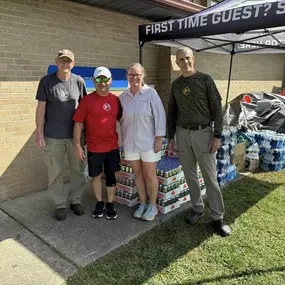 I am truly humbled at what I saw yesterday as we took two trucks and a trailer to the Summit Pickleball distribution center in Boone. They reloaded us to get supplies to more rural Mount Vernon Church and Cove Creek Elementary school. The amount of volunteers from everywhere was amazing -trucks, helicopters, 4 wheelers, and hikers getting supplies to those unreachable by car. One of the workers where we had lunch was headed after her shift to the distribution center to volunteer, even though she