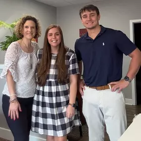 It is Triplet Tuesday! When 3 coworkers show up in navy and white, you know we have a like-minded work family!