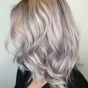 Creamy lilac latte