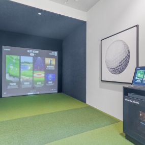 Golf Simulator at The Marc Luxury Apartments in Palm Beach Gardens FL