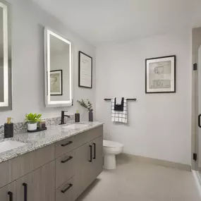 Spa-Inspired Bathrooms at The Marc Luxury Apartments in Palm Beach Gardens FL