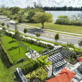 Fenced Pet Park at Vista Sur luxury apartments in Homestead, FL