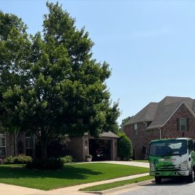 Fairway Lawns’ team works to keep this neighborhood’s lawns looking lush and healthy, showing their dedication to each customer.