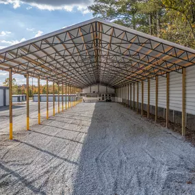 Covered boat storage near Central Valley Animal Hospital