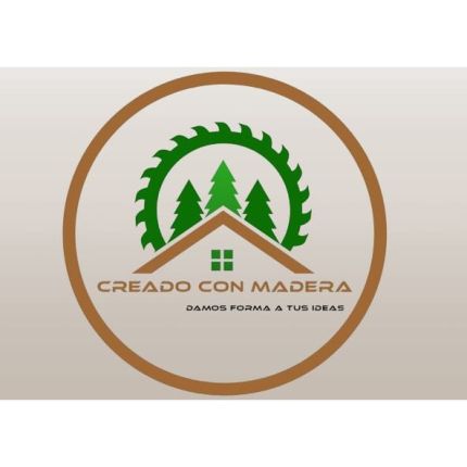 Logo de Creado con madera