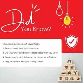 Happy National Insurance Awareness Day! We're sharing some interesting facts you might not know about insurance.
Stay informed and make sure your coverage is up-to-date. Have questions? Contact us today! ????????