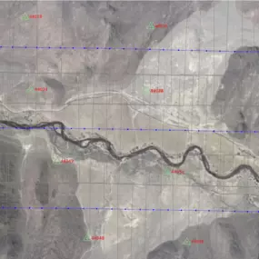 This image captured by Synergy Mapping, Inc. in Colorado, uses digital aerial triangulation services to provide accurate data for the Mining & Quarries industry, supporting resource extraction.