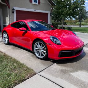 Enhanced this Porsche with our premium ceramic coating service in Tampa, FL, ensuring unparalleled protection and a lasting showroom shine!