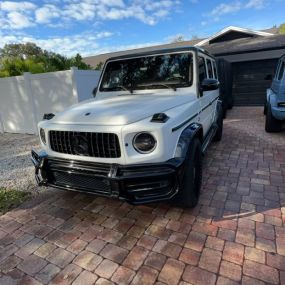 We rejuvenated this Mercedes with professional paint correction in Tampa, FL, restoring its glossy finish to showroom perfection!