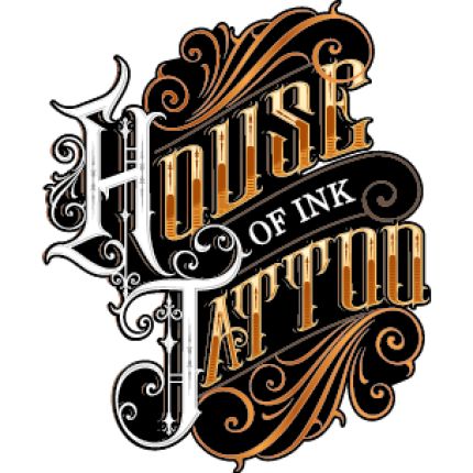 Logo van House of Ink. Tattoo