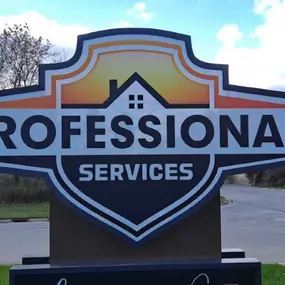 Professional Services Heating, AC & Electric Repair sign