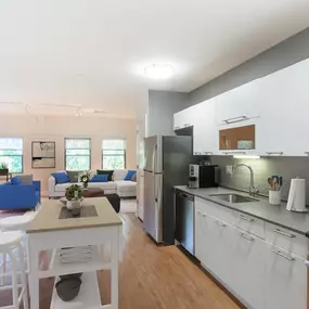 Kitchen and Living Room