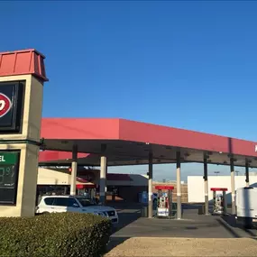 Gas pumps at Kum & Go in Broken Arrow, Oklahoma.