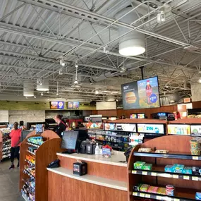 Cashier Counter of Kum & Go in Tulsa, Oklahoma.