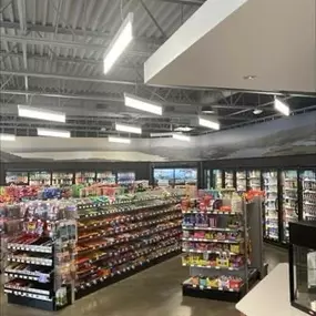 Aisles of Maverik in Tulsa, Oklahoma.