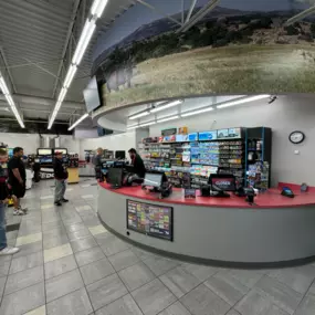 Cashier Counter of Kum & Go in Owasso, Oklahoma.