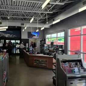 Cashier Counter of Maverik in Keenesburg, Colorado.