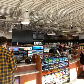 Cashier Counter of Kum & Go in Tulsa, Oklahoma.