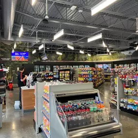 Cashier Counter of a Kum & Go convenience store in Tulsa, Oklahoma.