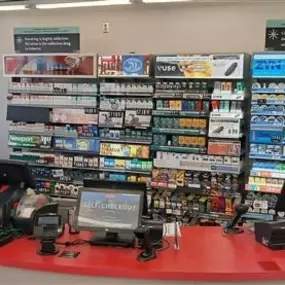 Cashier Counter of Kum & Go in Jenks, Oklahoma.