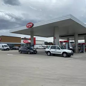 Gas pumps at Maverik in Aurora, Colorado.