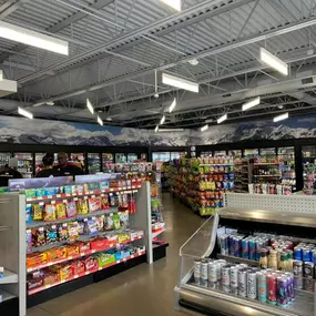 Aisles of Maverik in Aurora, Colorado.