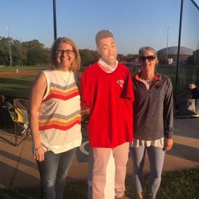 These lovely ladies and I enjoyed a conversation with Jake at the ball game.