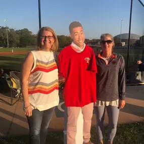 These lovely ladies and I enjoyed a conversation with Jake at the ball game.