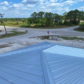 New metal roof installation in Lehigh Acres