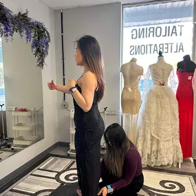 Perfect fit, perfect day! Fashion Alterations & Bridal Sewing ensures your clothes look and feel flawless. Whether it's your wedding dress or your favorite jeans, leave the alterations to us.