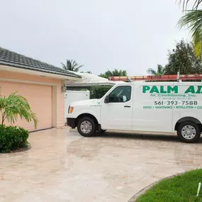 Palm Air Air Conditioning, Inc. white van