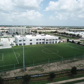 Arial view of ATH-Cypress and the soccer field