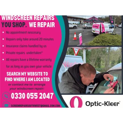 Logo from Optic-Kleer Windscreen Repair Plymouth, Exeter and Torquay