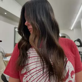 Top Somerville, NJ Hair Salon For Deep Brunette With Subtle Highlights