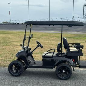 From the starting line to the finish flag, our carts are your ultimate track companions, engineered for speed, precision, and pure exhilaration at Carolina Custom Cruisers.